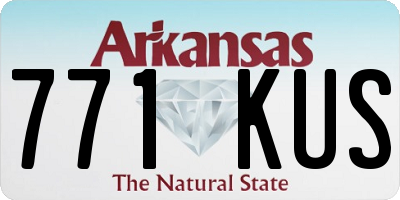 AR license plate 771KUS