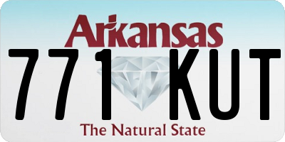 AR license plate 771KUT