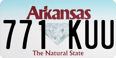 AR license plate 771KUU