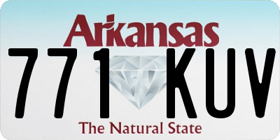 AR license plate 771KUV