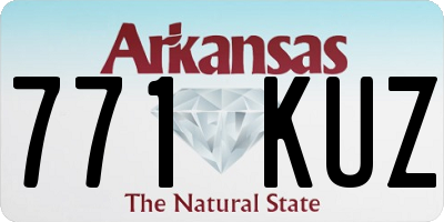 AR license plate 771KUZ