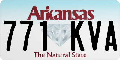 AR license plate 771KVA