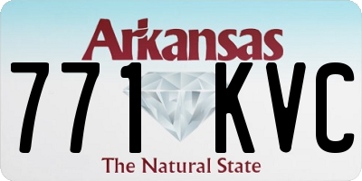 AR license plate 771KVC