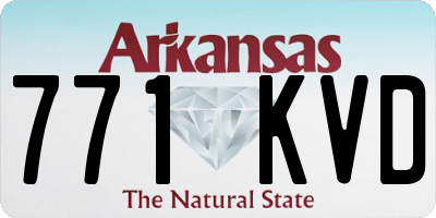 AR license plate 771KVD