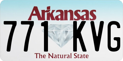 AR license plate 771KVG
