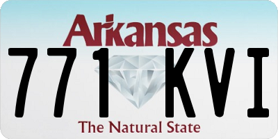 AR license plate 771KVI