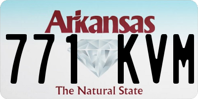 AR license plate 771KVM