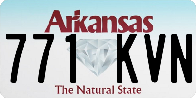 AR license plate 771KVN