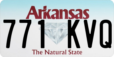 AR license plate 771KVQ