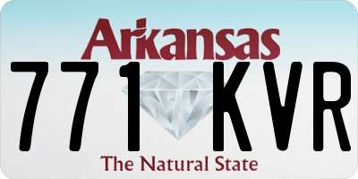 AR license plate 771KVR