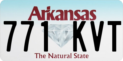 AR license plate 771KVT