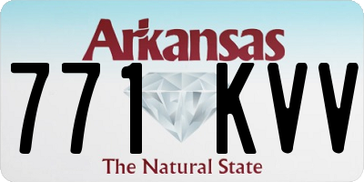 AR license plate 771KVV