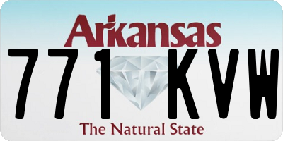 AR license plate 771KVW