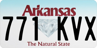 AR license plate 771KVX