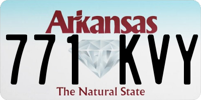 AR license plate 771KVY