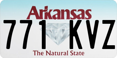 AR license plate 771KVZ