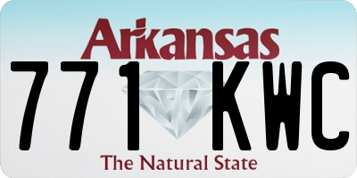 AR license plate 771KWC