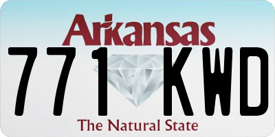 AR license plate 771KWD