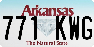 AR license plate 771KWG