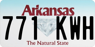 AR license plate 771KWH