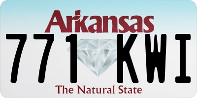 AR license plate 771KWI