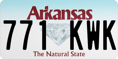 AR license plate 771KWK