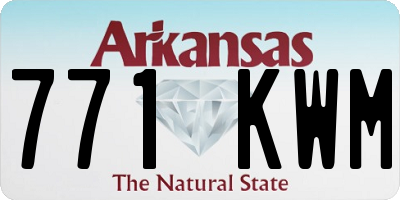 AR license plate 771KWM