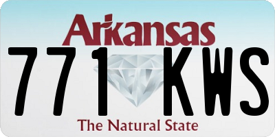 AR license plate 771KWS