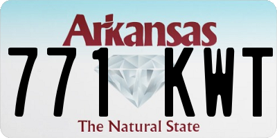 AR license plate 771KWT
