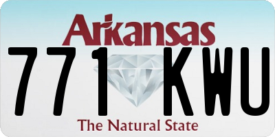 AR license plate 771KWU