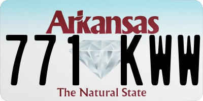 AR license plate 771KWW