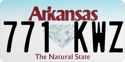 AR license plate 771KWZ