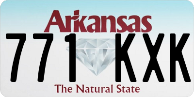 AR license plate 771KXK