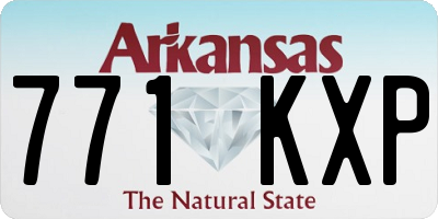 AR license plate 771KXP
