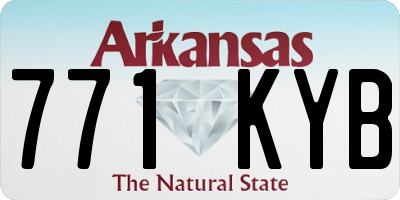 AR license plate 771KYB