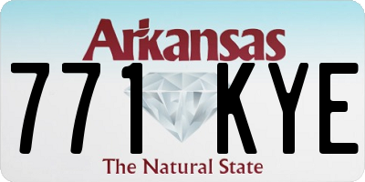 AR license plate 771KYE