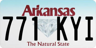 AR license plate 771KYI