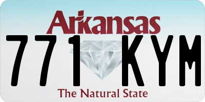 AR license plate 771KYM