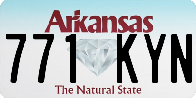AR license plate 771KYN