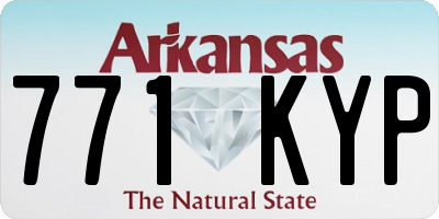 AR license plate 771KYP