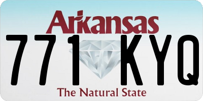 AR license plate 771KYQ