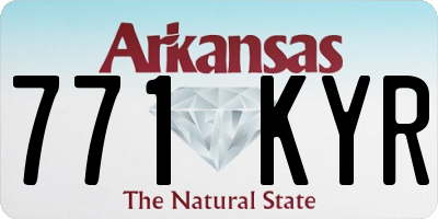 AR license plate 771KYR