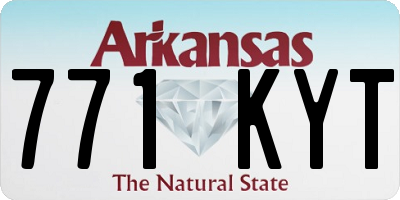 AR license plate 771KYT