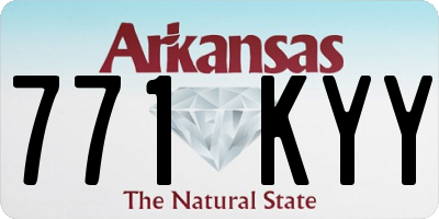 AR license plate 771KYY