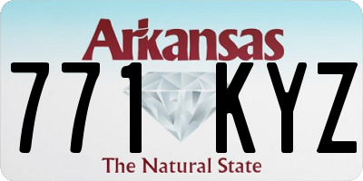 AR license plate 771KYZ