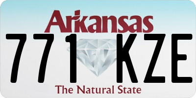 AR license plate 771KZE