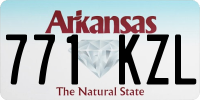 AR license plate 771KZL