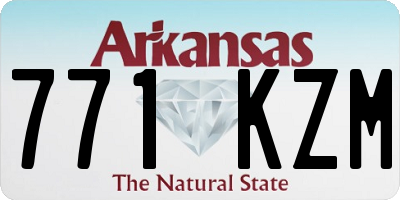 AR license plate 771KZM
