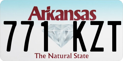AR license plate 771KZT