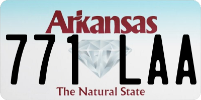 AR license plate 771LAA